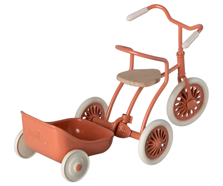 Maileg Maileg Tricycle Hanger, Mouse - Coral