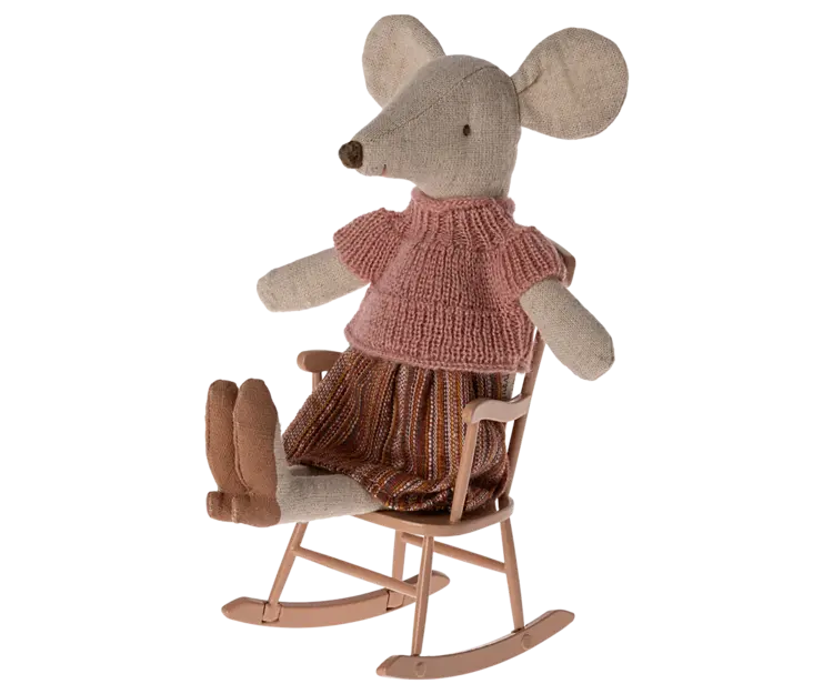 Maileg Maileg Rocking Chair, Mouse - Dark Powder