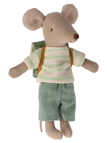 Maileg Maileg Tricycle Mouse, Big Brother Mint