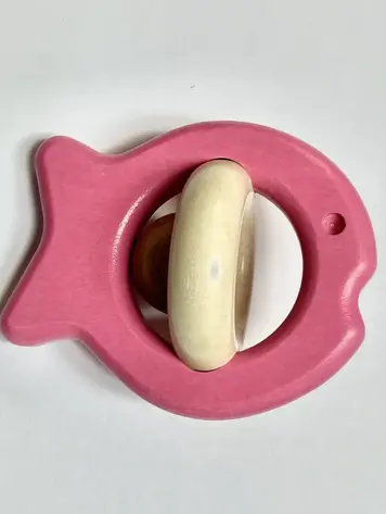 Little Poland Gallery Little Poland Bajo Fish Rattle - Pink