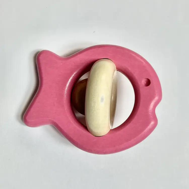 Little Poland Gallery Little Poland Bajo Fish Rattle - Pink