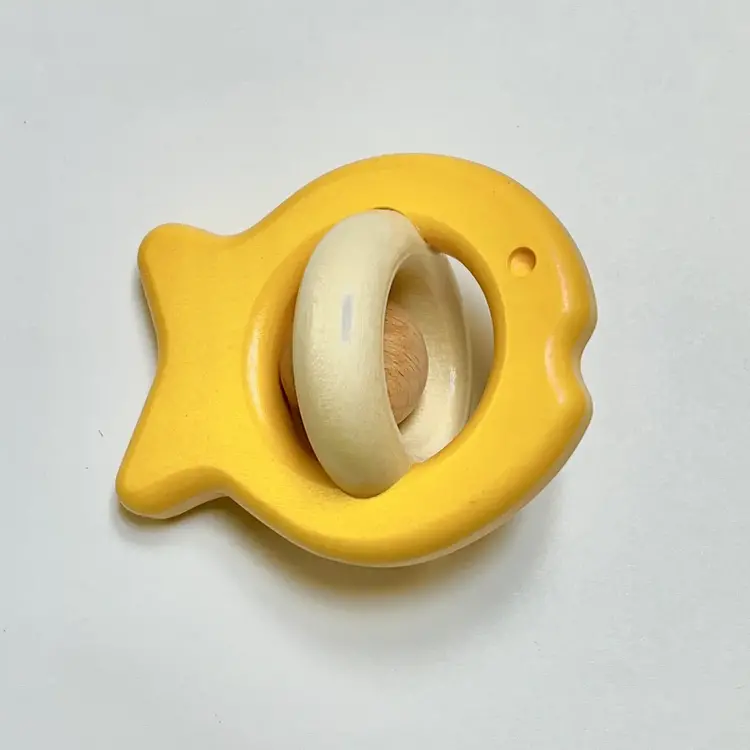 Little Poland Gallery Little Poland Bajo Fish Rattle - Yellow