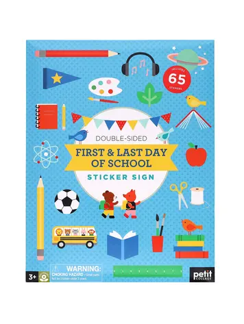 Petit Collage First & Last Day of School Sticker Sign