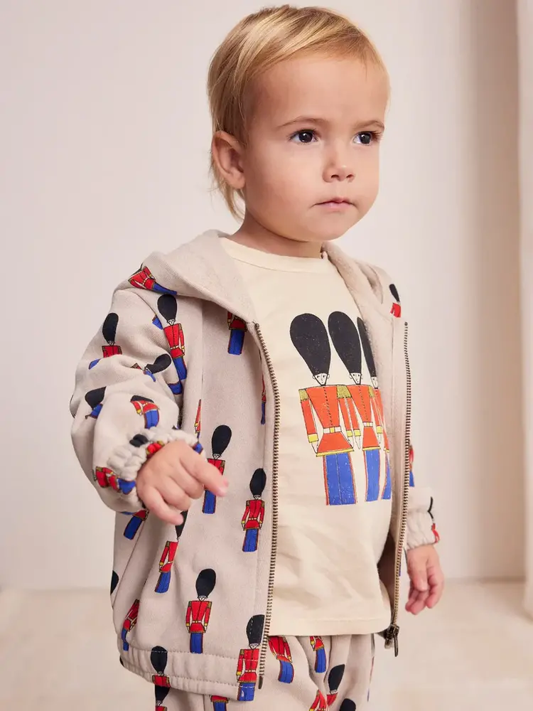 Bobo Choses Bobo Choses Baby Zipped Sweatshirt - Tin Soldier