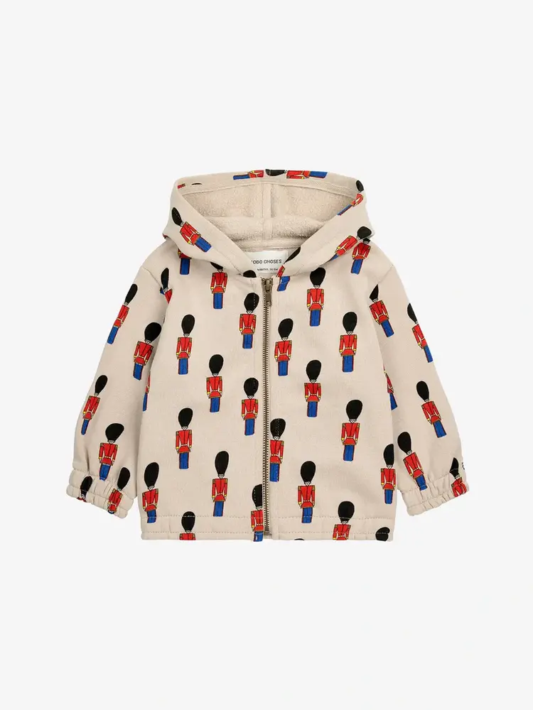 Bobo Choses Bobo Choses Baby Zipped Sweatshirt - Tin Soldier