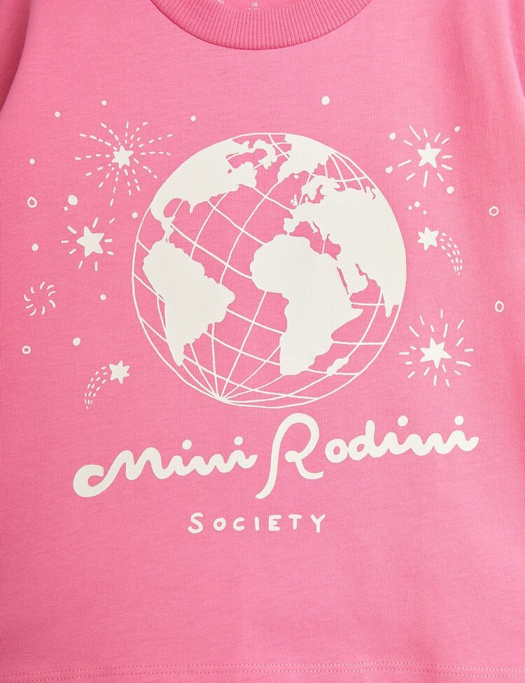 Mini Rodini Mini Rodini Kids Society Pink T-Shirt