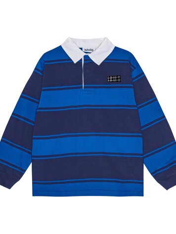 Molo Molo Jr Relz Polo Shirt- Ocean Blue