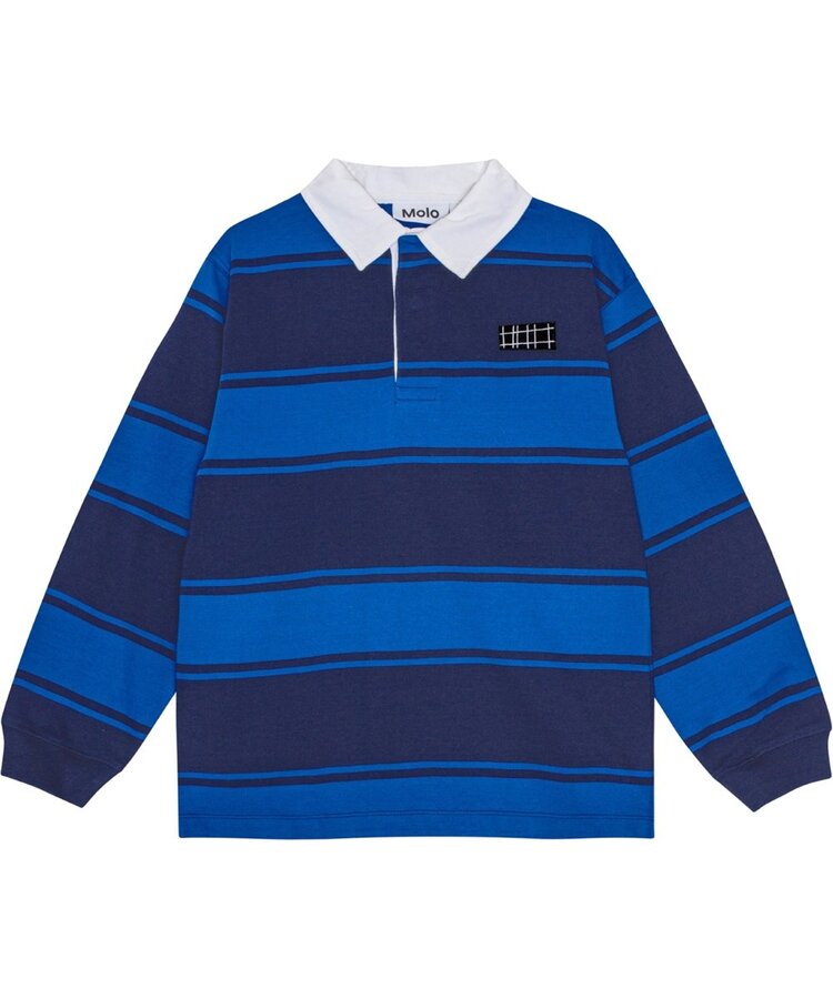 Molo Molo Jr Relz Polo Shirt- Ocean Blue