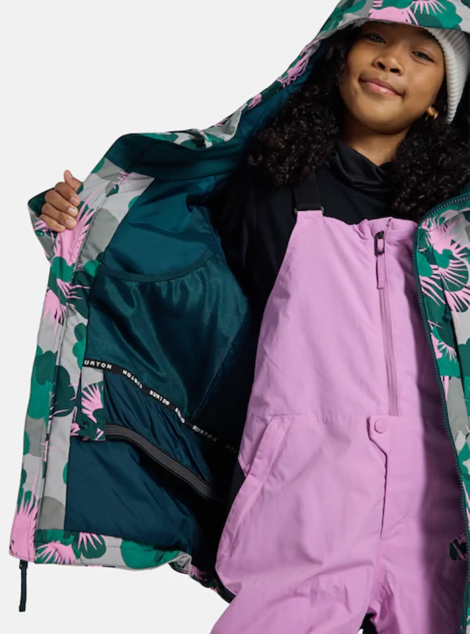 Burton Kids Hillslope 2L Jacket - Yellow Turtle