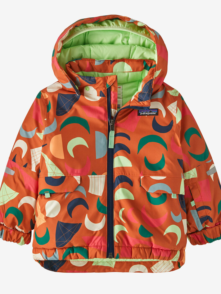 Patagonia Kids Powder Town Jacket Black - Yellow Turtle
