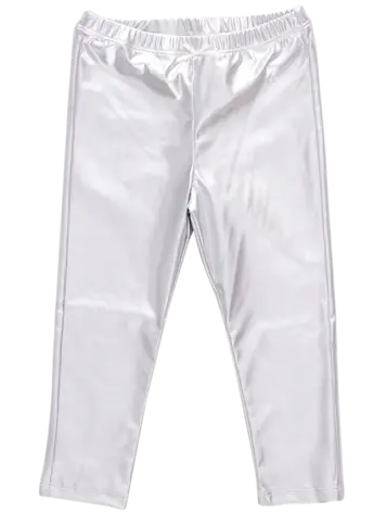 Pink Chicken Pink Chicken Girls Lame Legging - Silver Pink Chicken Pink Chicken Girls Lame Legging - Silver