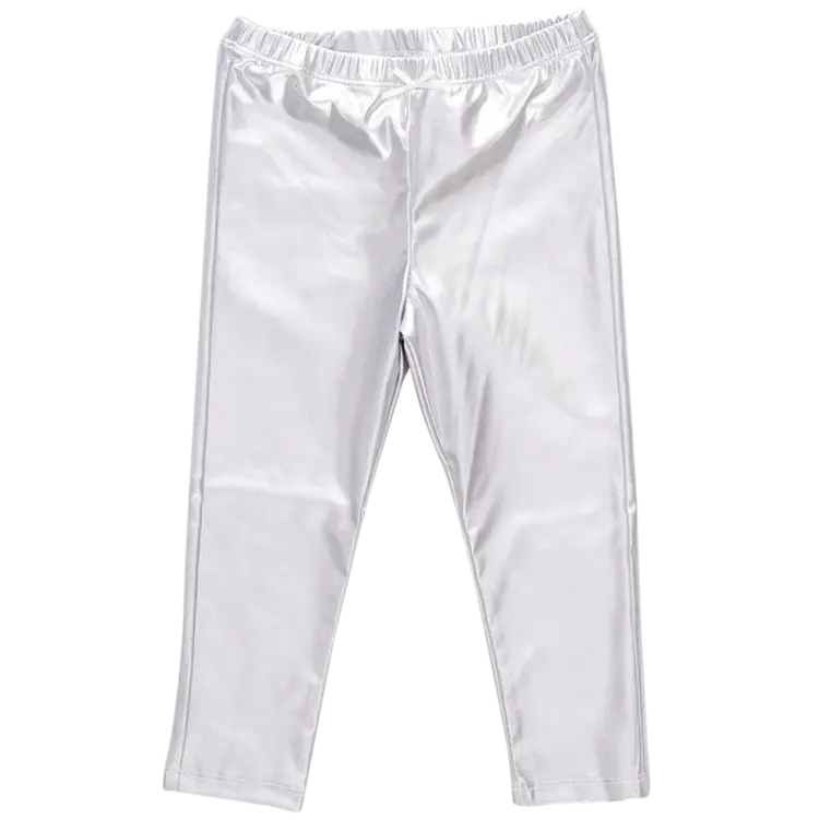Pink Chicken Pink Chicken Girls Lame Legging - Silver