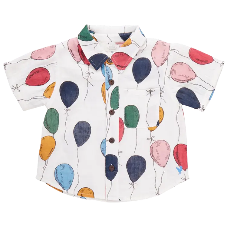 Blue Rooster (Pink Chicken) Blue Rooster Boys Jack Shirt - Balloon Bunches