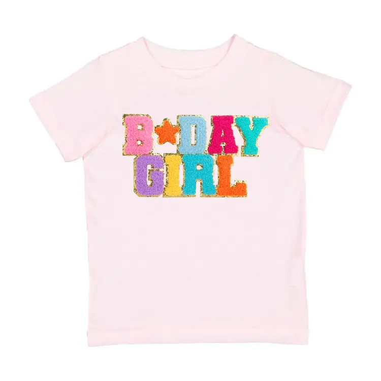 Sweet Wink Kids Birthday Girl Patch Tee