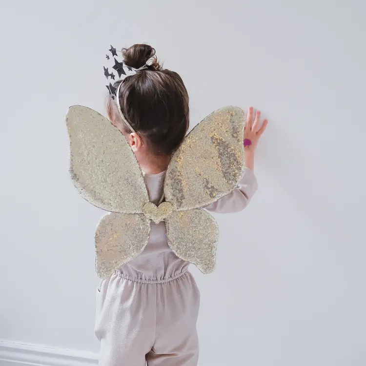Mimi & Lula Mimi & Lula Sparkle Sequin Wings - Gold