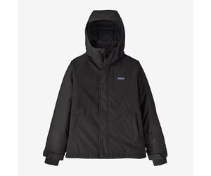 Patagonia Kids Powder Town Jacket Black - Yellow Turtle