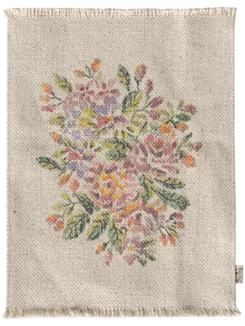 Maileg Maileg Rug, Flowers - Large