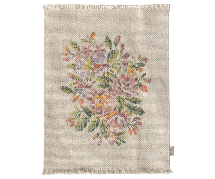 Maileg Maileg Rug, Flowers - Large