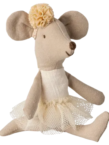 Maileg Maileg Ballerina Mouse, Little sister - Off white
