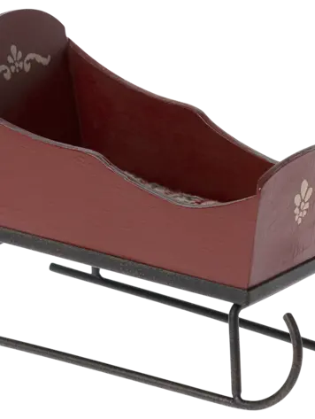 Maileg Maileg Sleigh, Mouse - Red
