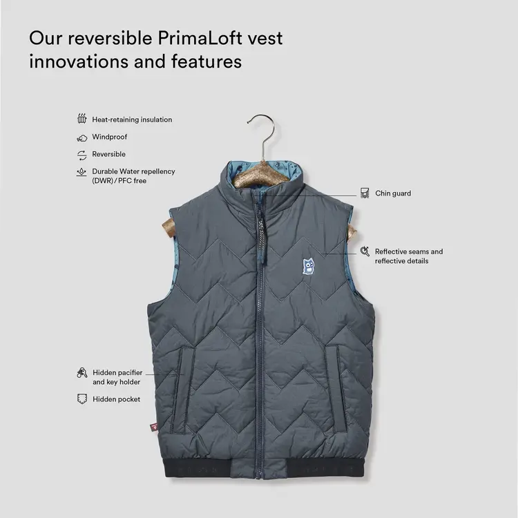 Namuk Namuk Kids Icon reversible PrimaLoft vest "Galaxy"