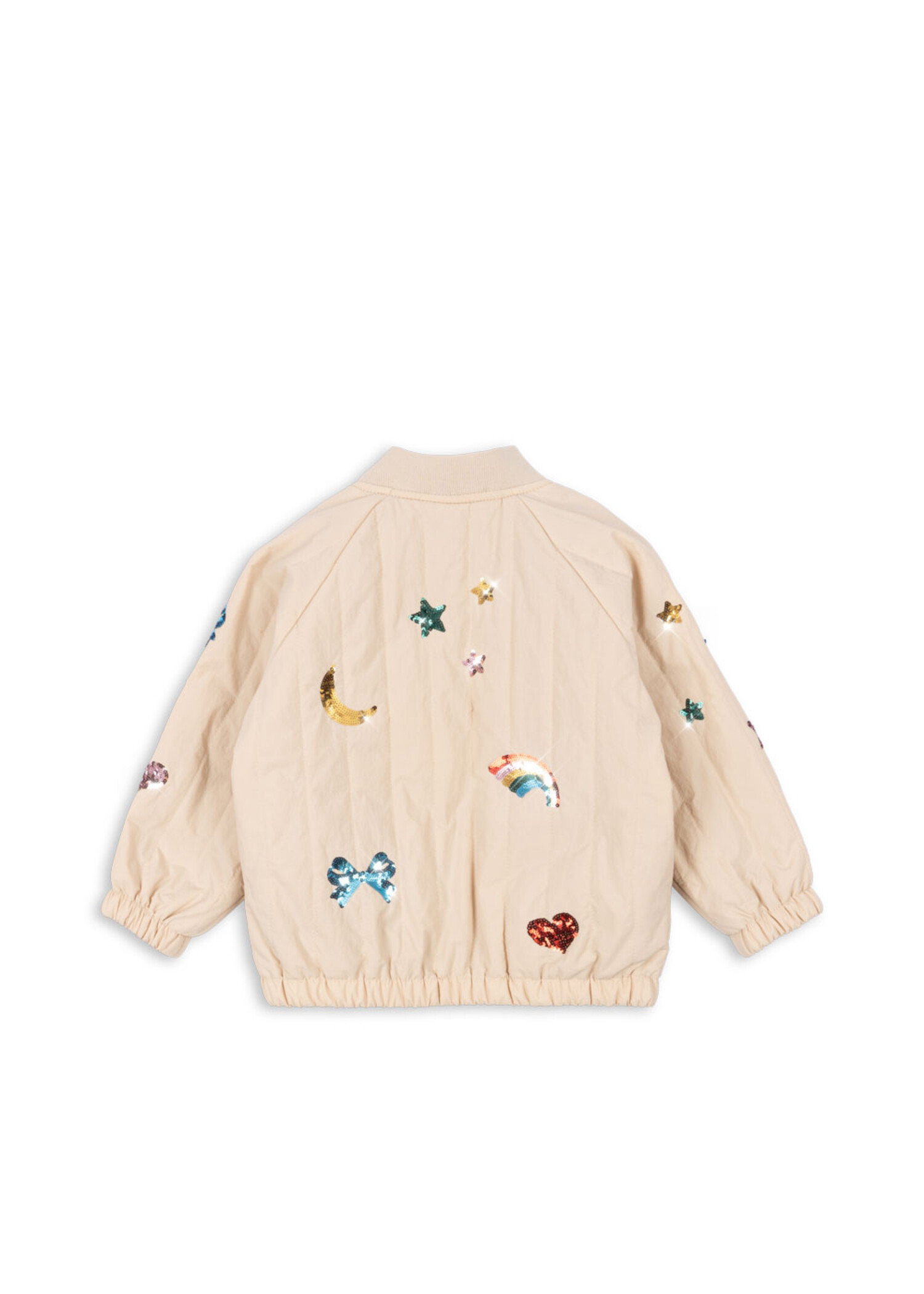 Konges Sløjd Kids Juno Sequin Bomber Jacket- Smoke Grey