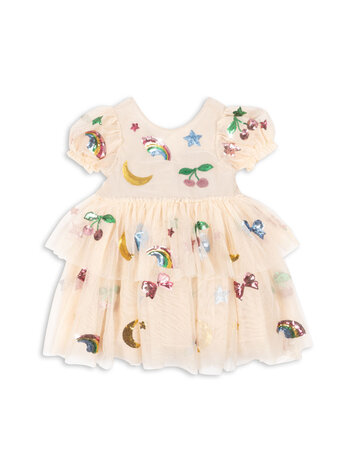 Konges Sløjd Konges Sløjd Yvonne Puff Dress - Rainbow Twinkle