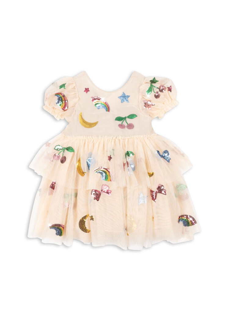 Konges Sløjd Konges Sløjd Yvonne Puff Dress - Rainbow Twinkle