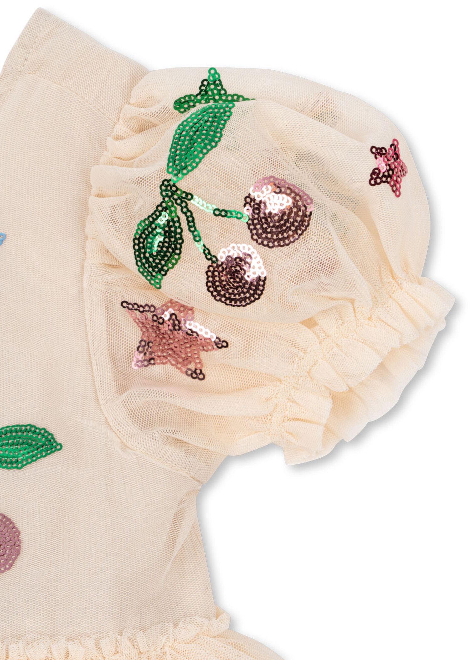 Konges Sløjd Yvonne Puff Dress - Rainbow Twinkle - Yellow Turtle