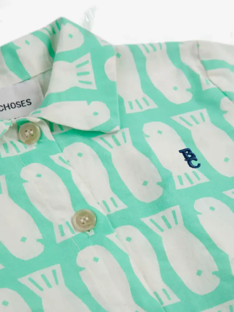 Bobo Choses Bobo Choses Baby Lucky Fish All Over Woven Shirt