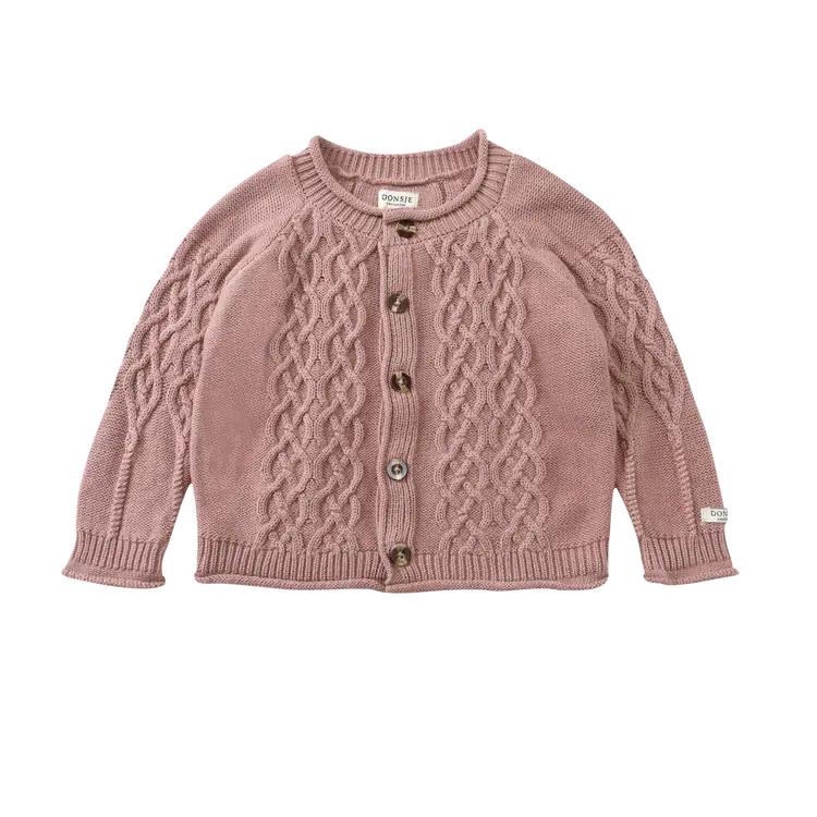 Donsje Donsje Baby Cleo Cardigan - Rose Dawn
