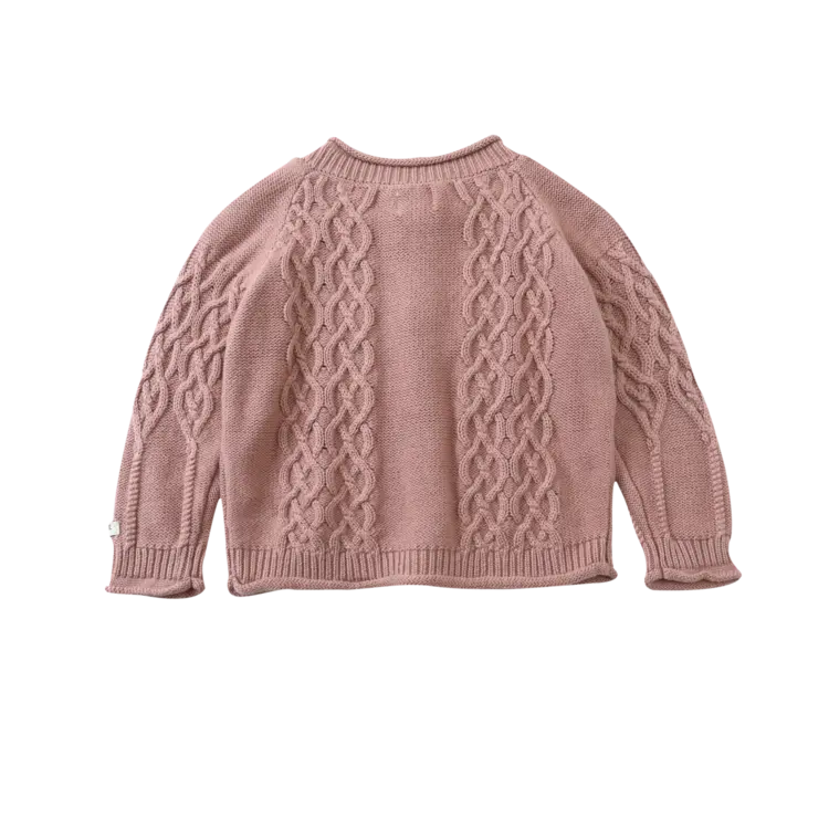 Donsje Donsje Baby Cleo Cardigan - Rose Dawn