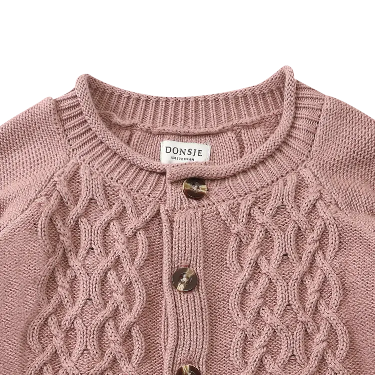 Donsje Donsje Baby Cleo Cardigan - Rose Dawn