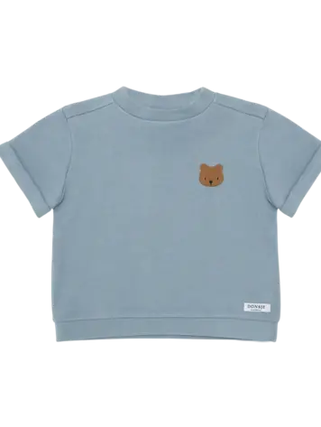 Donsje Donsje Jarne T-shirt | Bear | Foggy Blue