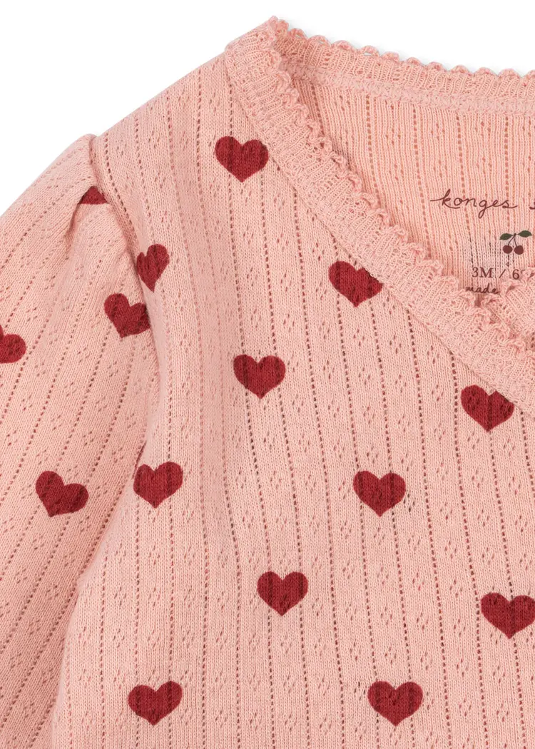 Konges Sløjd Konges Sløjd Minnie Newborn Onesie- Amour Rouge