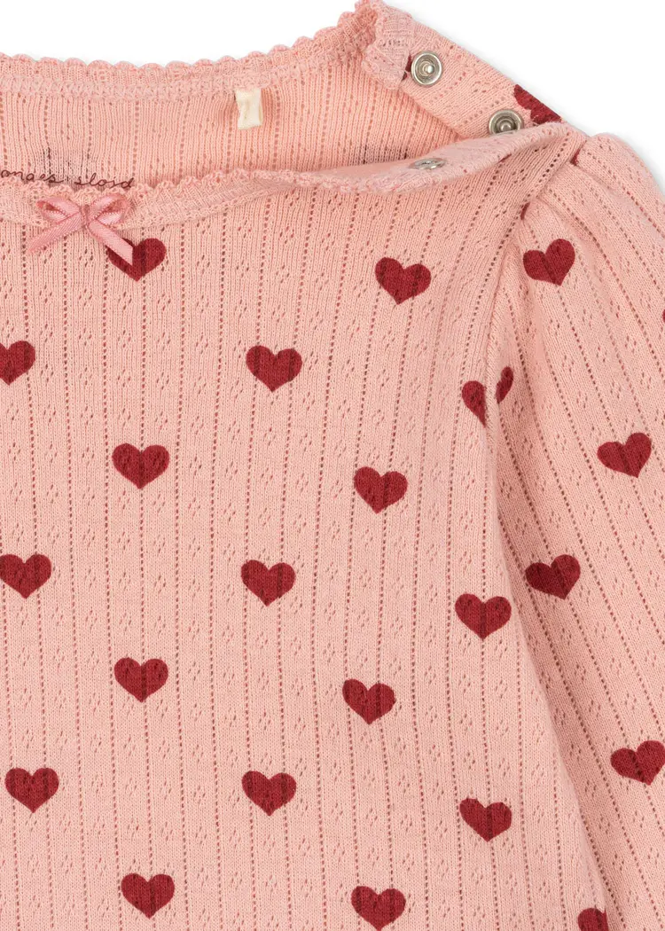 Konges Sløjd Konges Sløjd Minnie Onesie - Amour Rouge