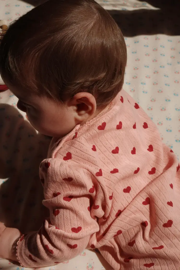 Konges Sløjd Konges Sløjd Minnie Onesie - Amour Rouge