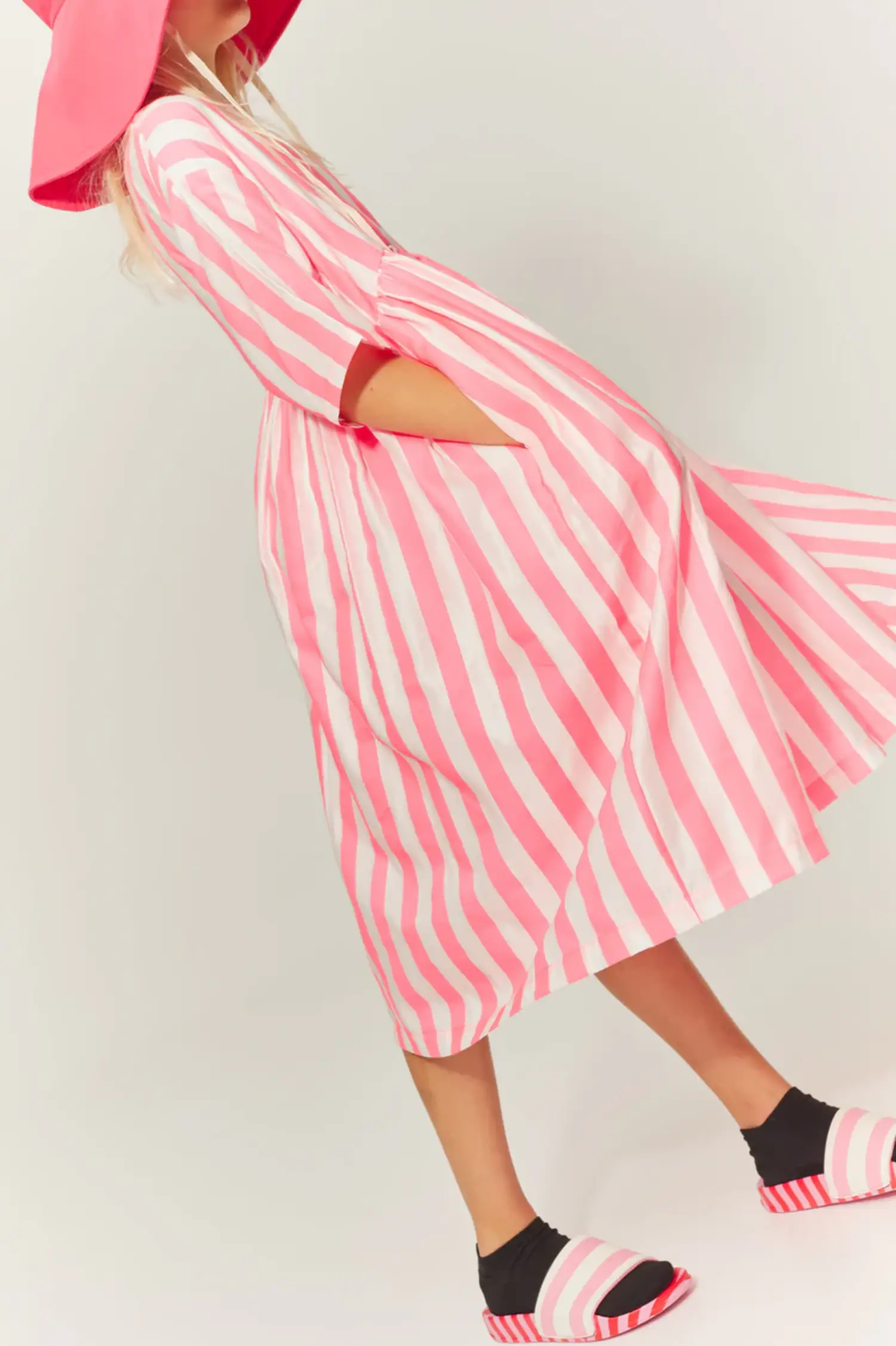 Little Creative Factory Carousel Dress - White/Neon Pink Little Creative Factory Carousel Dress - White/Neon Pink