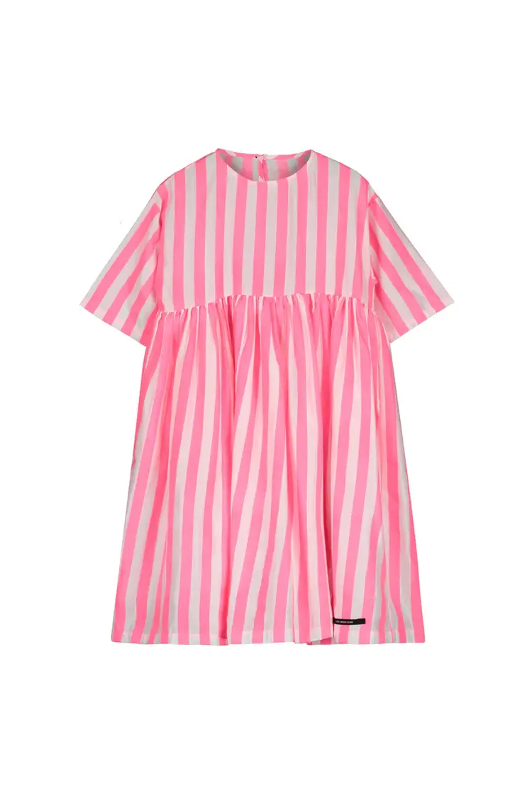 Little Creative Factory Little Creative Factory Carousel Dress - White and Neon Pink
