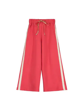 Little Creative Factory Little Creative Factory Sweatpants - Red & Cream