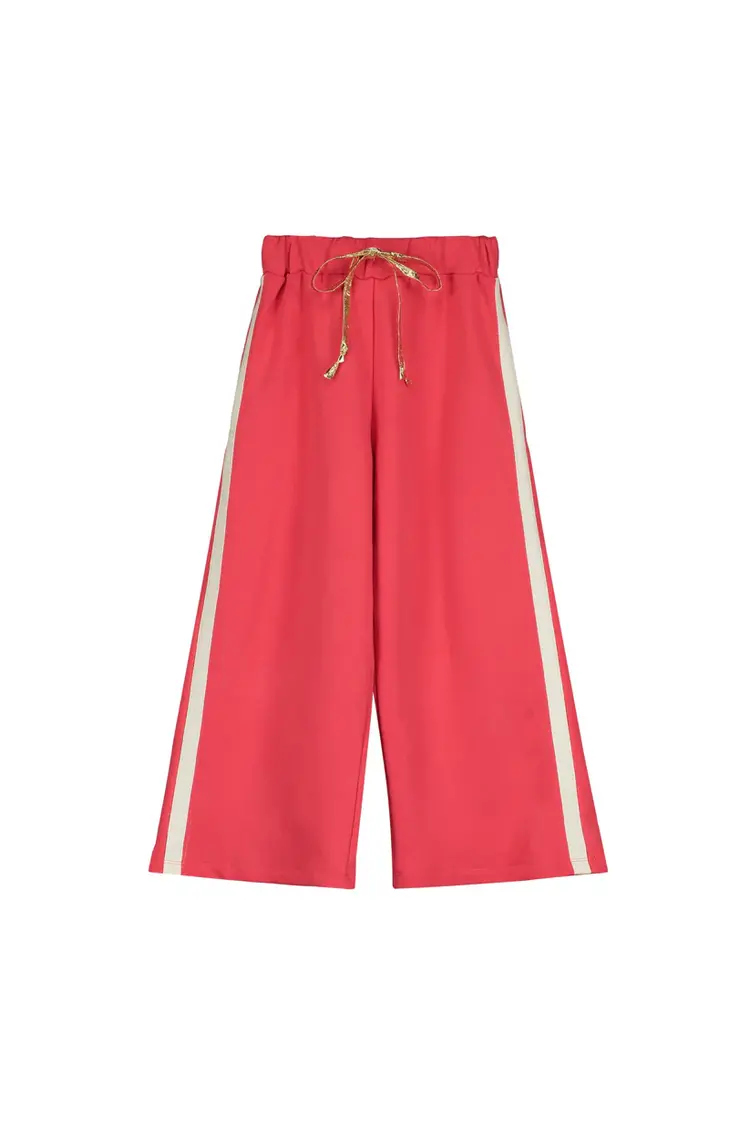 Little Creative Factory Little Creative Factory Sweatpants - Red & Cream