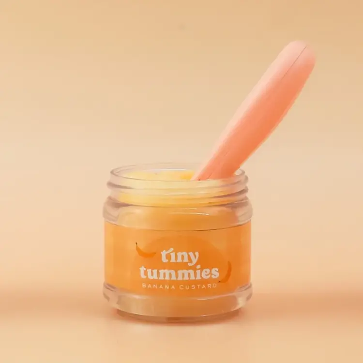 Tiny Harlow Tiny Harlow Tiny Tummies Food Jars and Spoon Set - Banana Custard