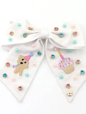 Poppyland Poppyland Kids Bow - BIRTHDAY GIRL