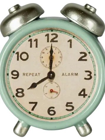 Maileg Maileg Alarm Clock, Mouse - MINT