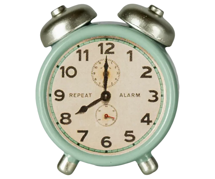 Maileg Maileg Alarm Clock, Mouse - MINT