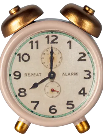 Maileg Maileg Alarm Clock, Mouse - POWDER