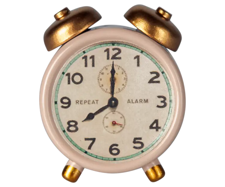 Maileg Maileg Alarm Clock, Mouse - POWDER