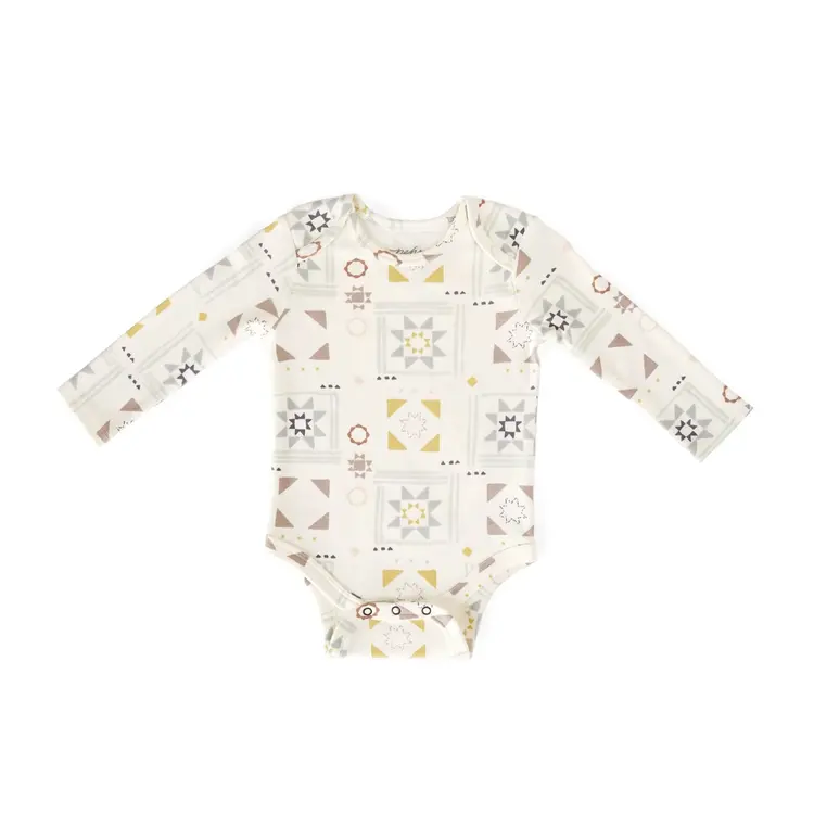Pehr Designs Pehr Baby Lap Shoulder One-Piece - PATCHWORK