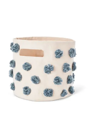 Pehr Designs Pehr Pom Pom Basket Pint - DEEP SEA