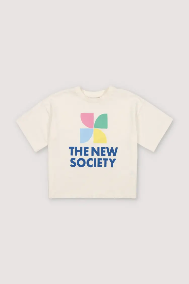 The New Society Mykonos T-Shirt-Coconut